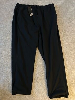 adidas Black Men's TwistWeave Athletic Jogger Pants XL NWT